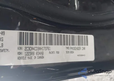 2010 Chrysler 300 Touring из США, поврежденный, VIN 2C3CA4CD9AH173761